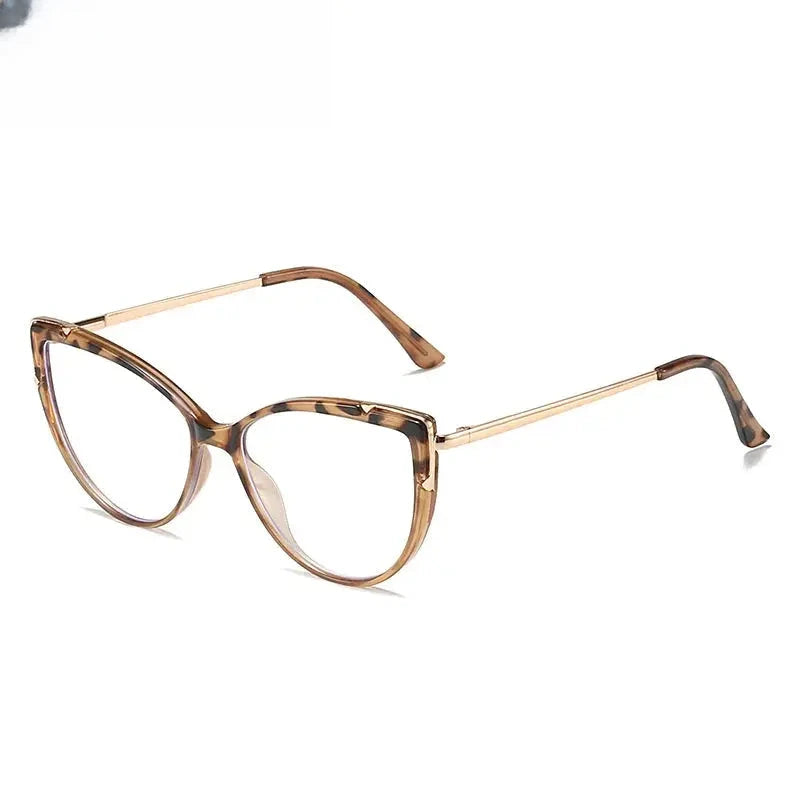 Women's Cat Eye Full Rim Titanium Prescription Glasses 415005 — view 6 | Rx Spectacle