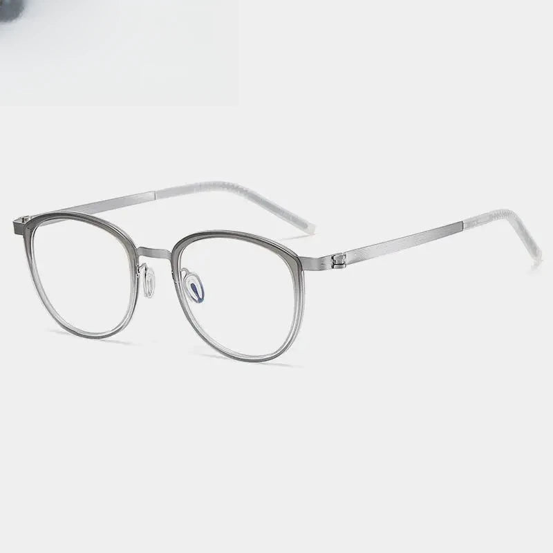 Unisex Round Full Rim Acetate Prescription Glasses Gxyj-1184 — view 6 | Rx Spectacle