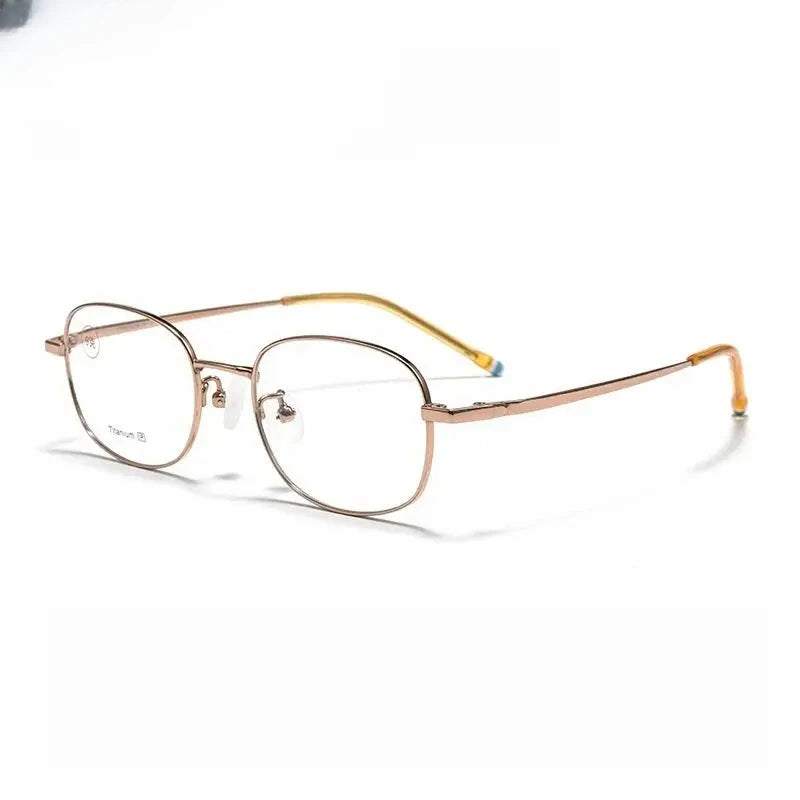Unisex Square Full Rim Titanium Prescription Glasses 881006 — view 4 | Rx Spectacle