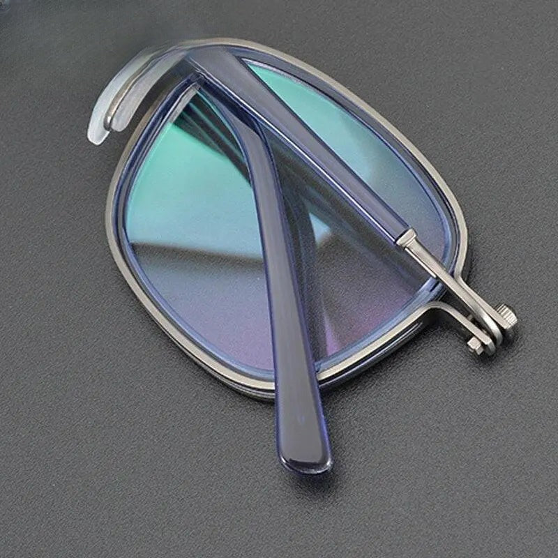 Unisex Square Full Rim Acetate Prescription Glasses Gxyj698 — view 5 | Rx Spectacle