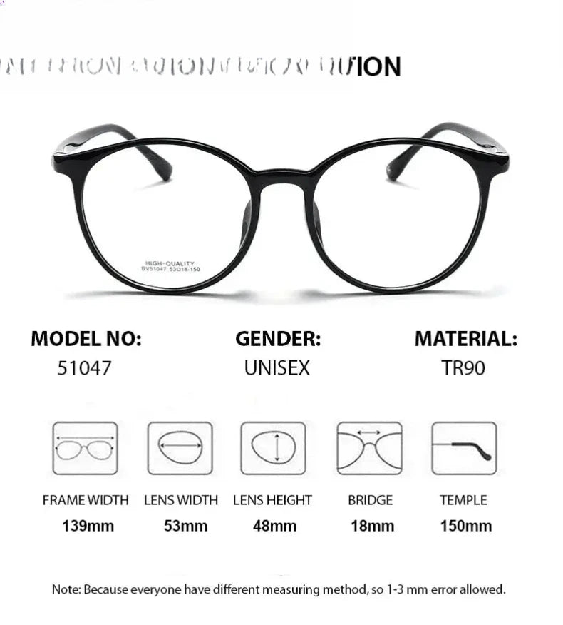 Women's Round Full Rim Titanium Prescription Glasses 651047 — view 2 | Rx Spectacle