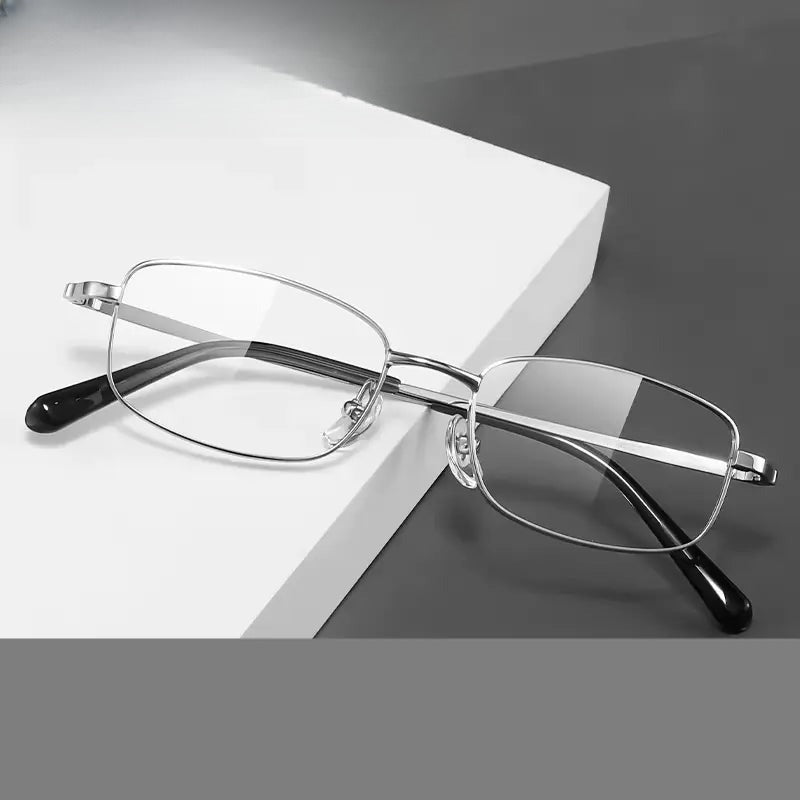 Women's Square Full Rim Alloy Prescription Glasses 36501 — view 1 | Rx Spectacle