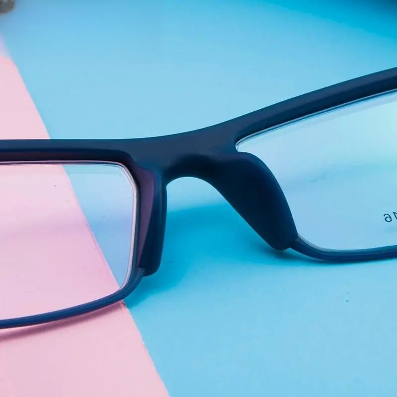 Men's Rectangular Full Rim Titanium Sports Glasses 1805 — view 10 | Rx Spectacle