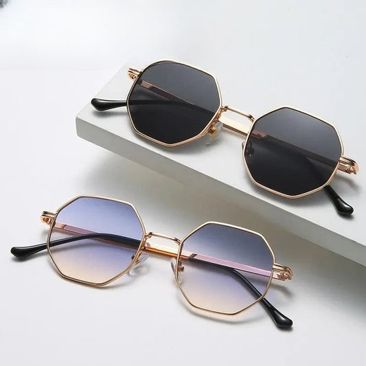 Unisex Polygon Full Rim Alloy Prescription Glasses Db59 — view 1 | Rx Spectacle