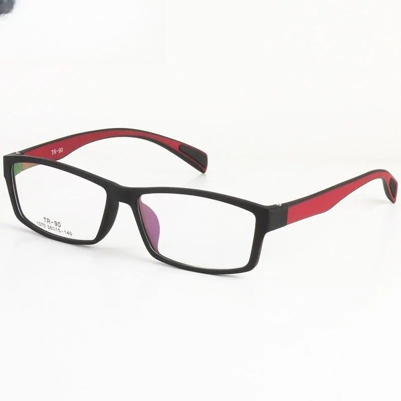 Unisex Square Full Rim Titanium Sports Glasses 4666 — view 1 | Rx Spectacle