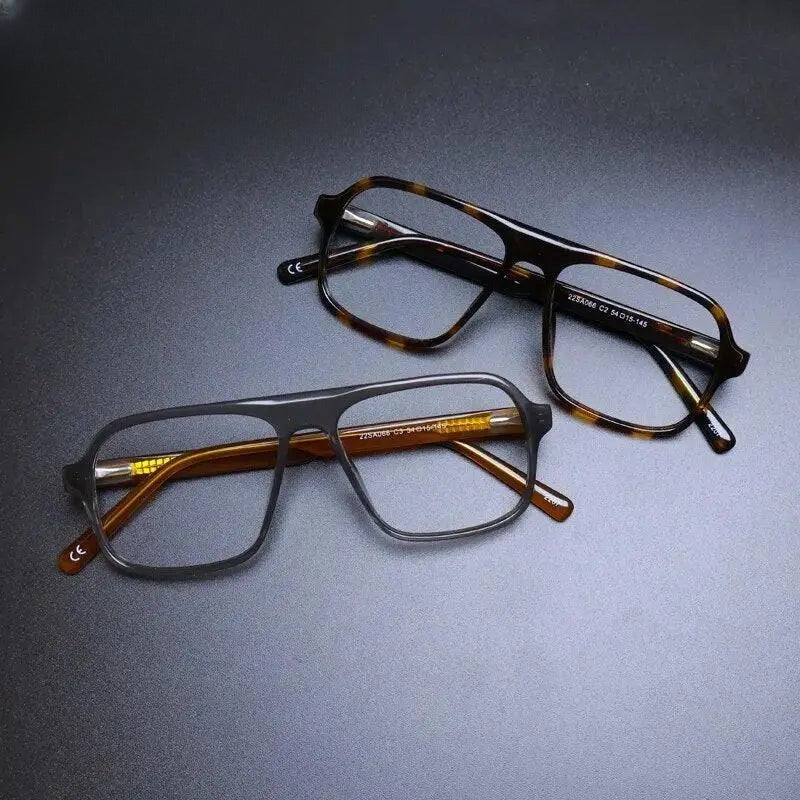 Unisex Square Full Rim Acetate Prescription Glasses Gxyj1133 — view 3 | Rx Spectacle