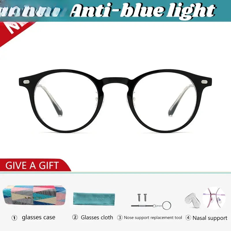 Women's Round Full Rim Acetate Reading Glasses 98321 — view 10 | Rx Spectacle