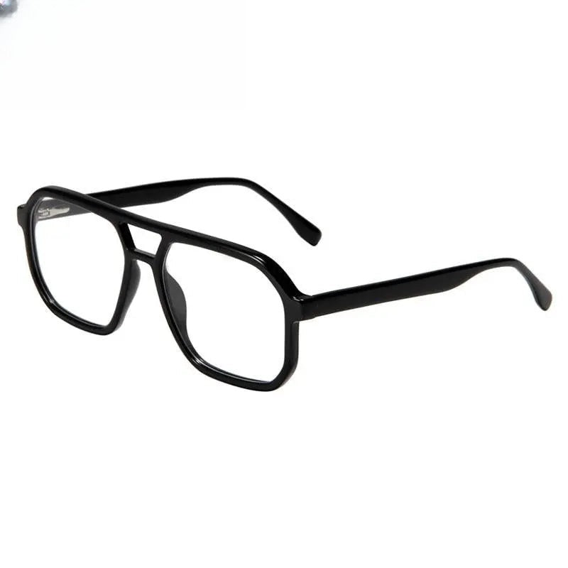 Unisex Square Full Rim Acetate Double Bridge Prescription Glasses Gxyj1099 — view 5 | Rx Spectacle