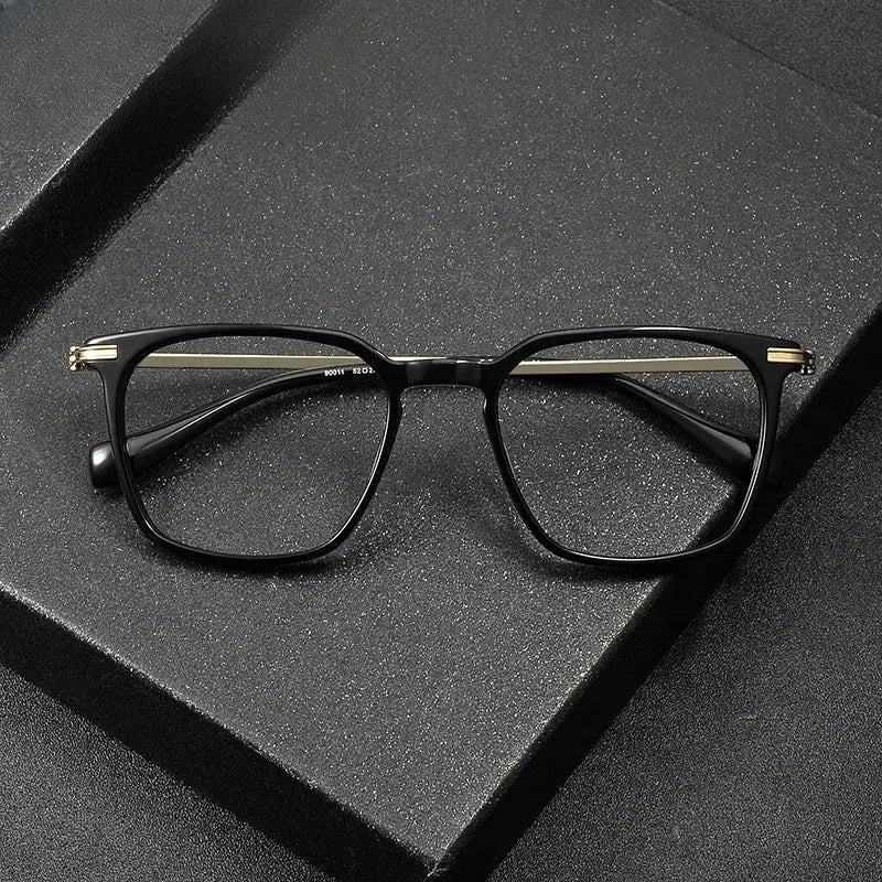 Unisex Oval Full Rim Titanium Prescription Glasses 90011 — view 1 | Rx Spectacle