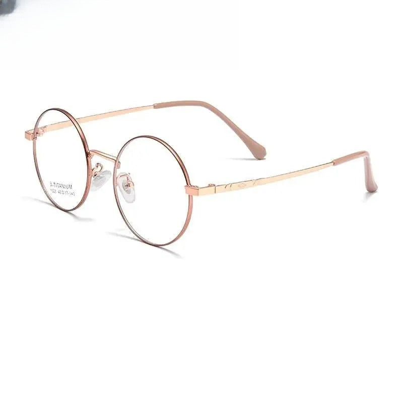 Unisex Round Full Rim Alloy Prescription Glasses 1023th — view 1 | Rx Spectacle