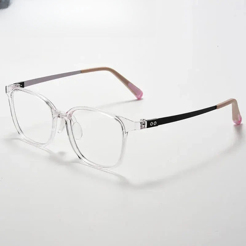 Unisex Square Full Rim Titanium Prescription Glasses 696010 — view 6 | Rx Spectacle
