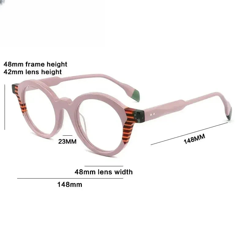 Unisex Oval Full Rim Acetate Reading Glasses G1143 — view 2 | Rx Spectacle