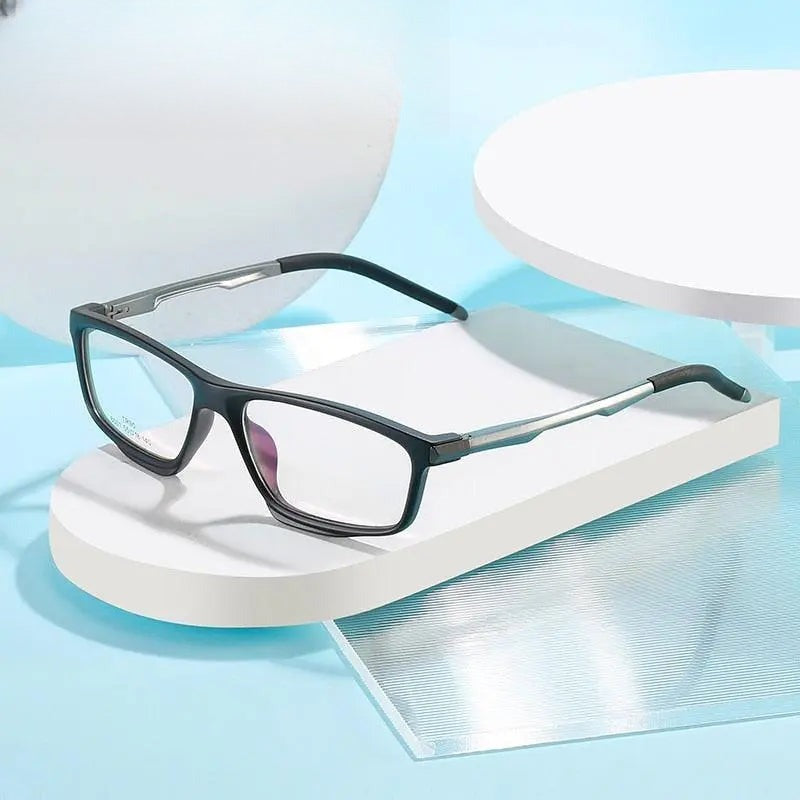 Unisex Square Full Rim TR90 Prescription Glasses 8001 — view 1 | Rx Spectacle