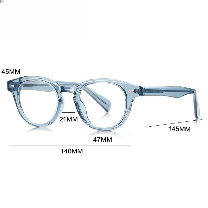 Unisex Oval Full Rim Titanium Reading Glasses Gxyj9016 — view 2 | Rx Spectacle