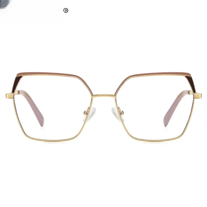 Women's Square Full Rim Alloy Reading Glasses 3102 — view 4 | Rx Spectacle