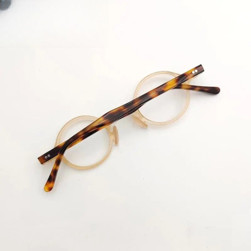 Unisex Round Full Rim Titanium Prescription Glasses — view 15 | Rx Spectacle