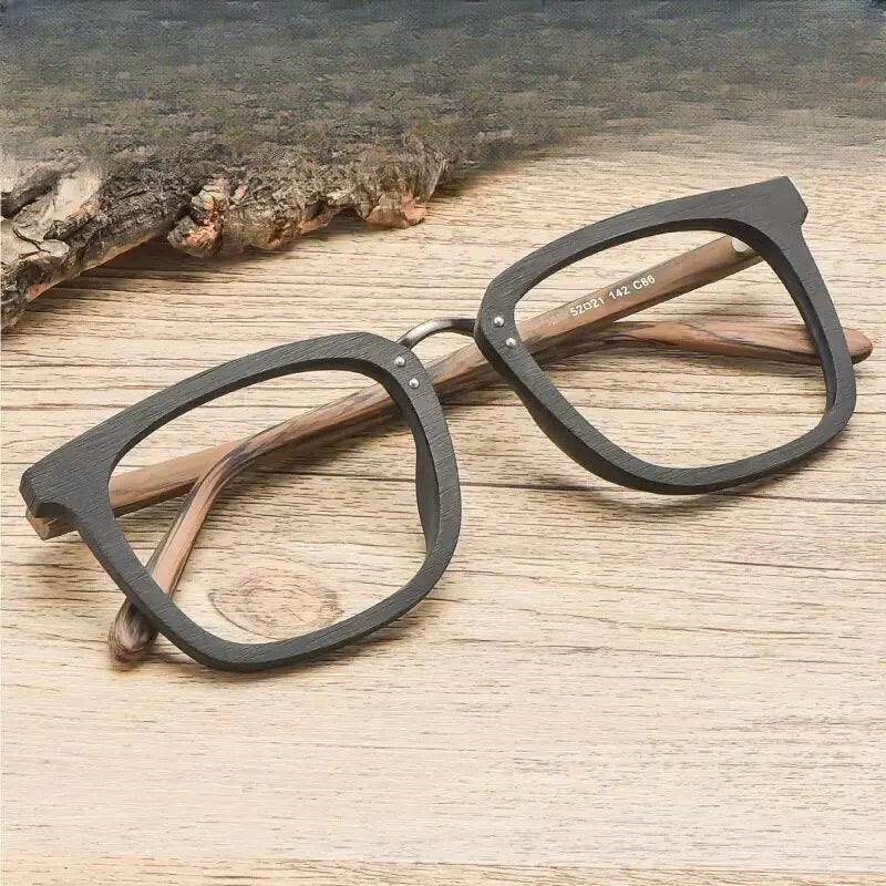 Men's Square Full Rim Alloy Prescription Glasses Ps7055 — view 1 | Rx Spectacle