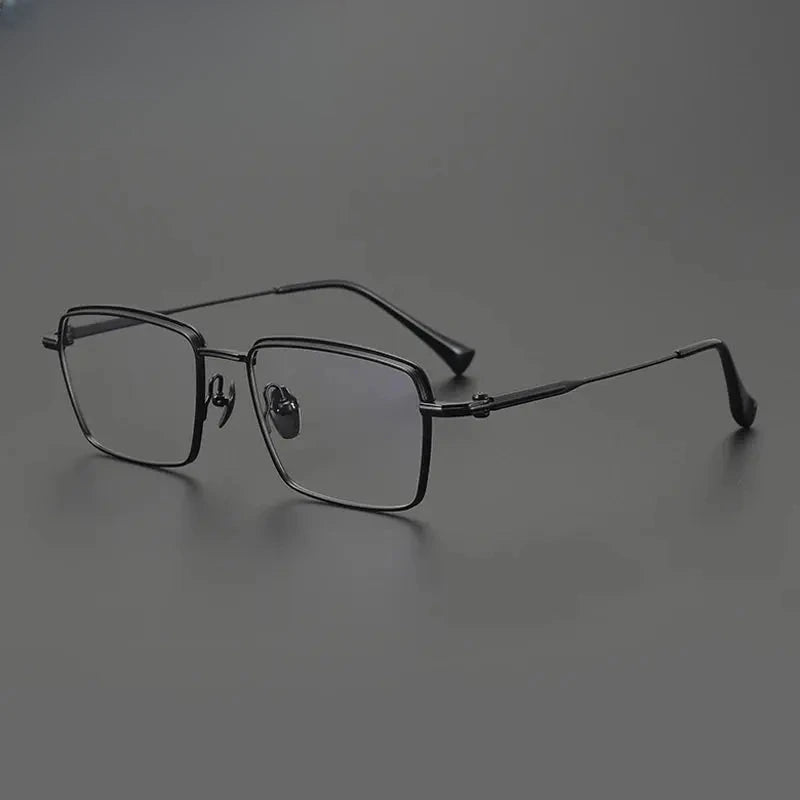 Unisex Square Full Rim Titanium Prescription Glasses Gxyj4006 — view 1 | Rx Spectacle