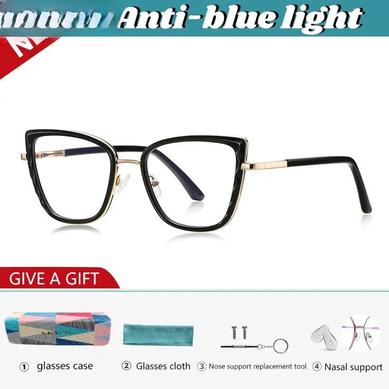Women's Butterfly Full Rim TR90 Reading Glasses 43150 — view 5 | Rx Spectacle