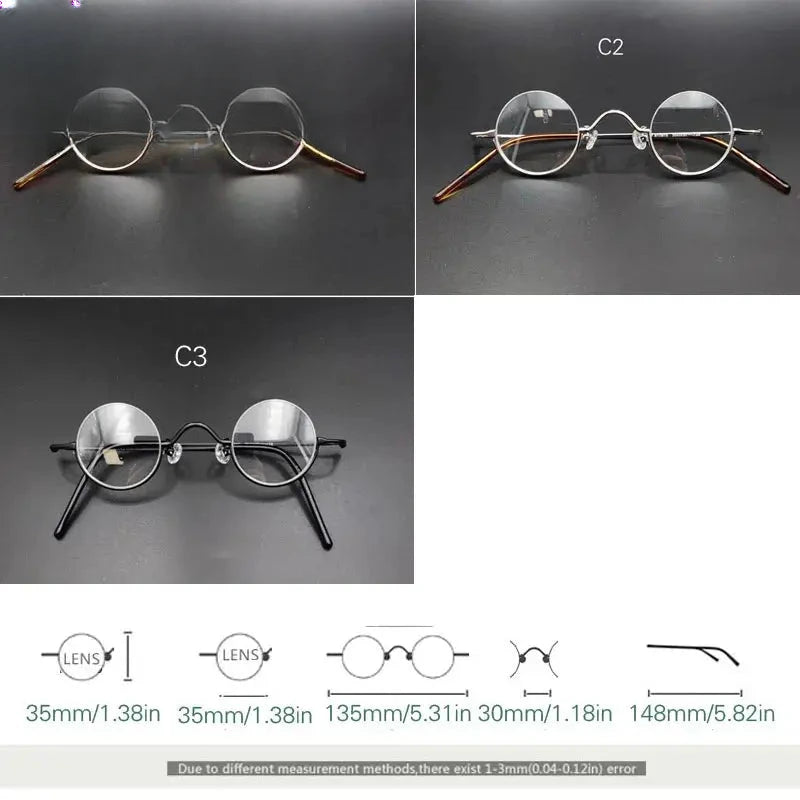 Women's Round Semi-Rimless Alloy Reading Glasses 13535 — view 2 | Rx Spectacle