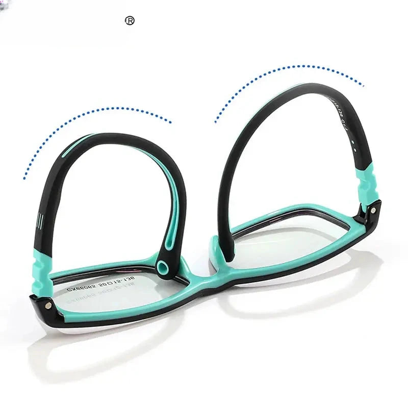 Unisex Square Full Rim TR90 Prescription Glasses V66065 — view 5 | Rx Spectacle