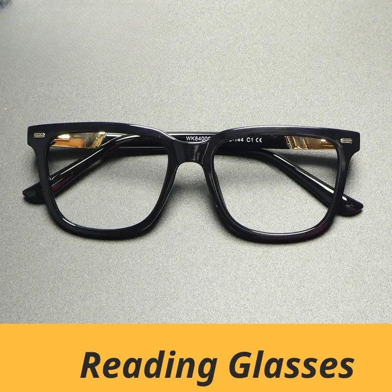 Unisex Square Full Rim Titanium Reading Glasses G84006 — view 1 | Rx Spectacle