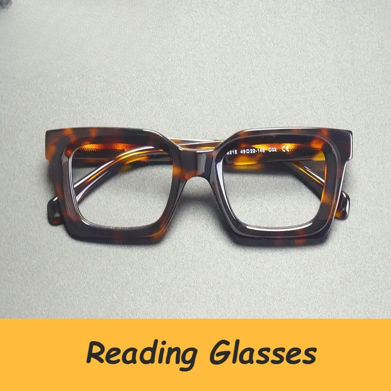Unisex Square Full Rim Acetate Reading Glasses 882215 — view 1 | Rx Spectacle