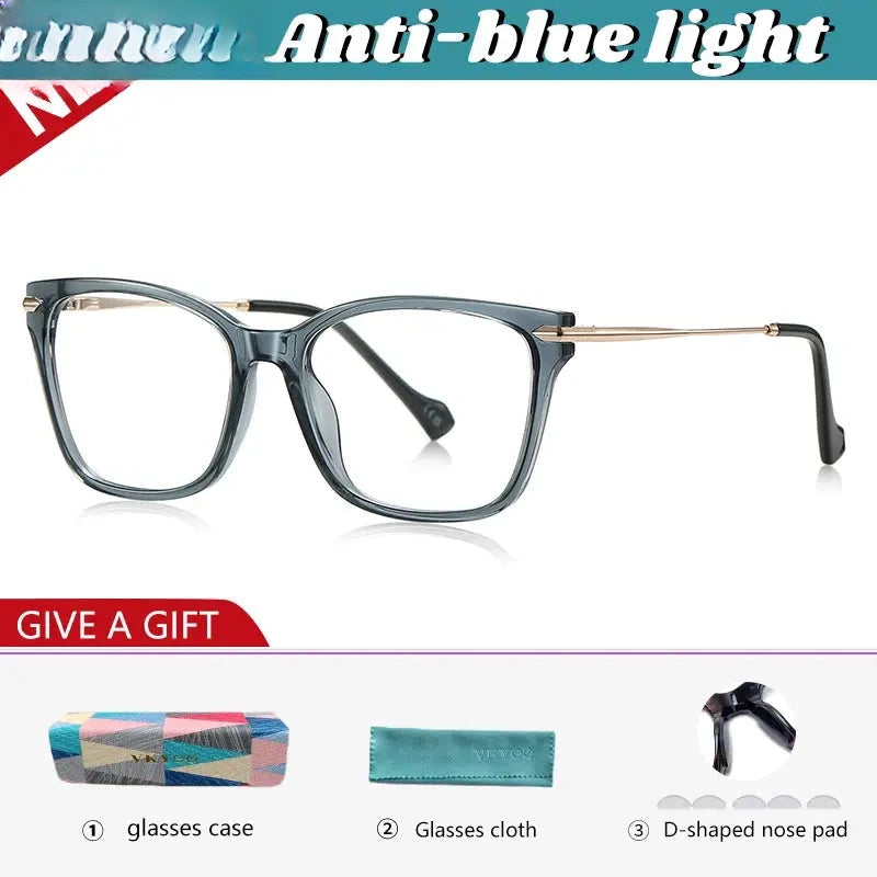 Women's Square Full Rim TR90 Reading Glasses 631242 — view 3 | Rx Spectacle
