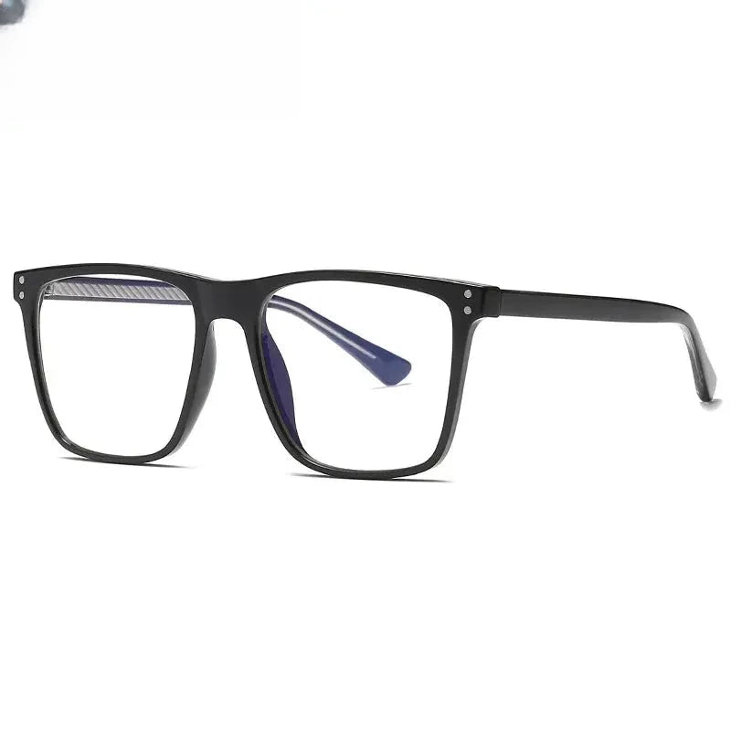 Unisex Square Full Rim Titanium Prescription Glasses 402023 — view 7 | Rx Spectacle