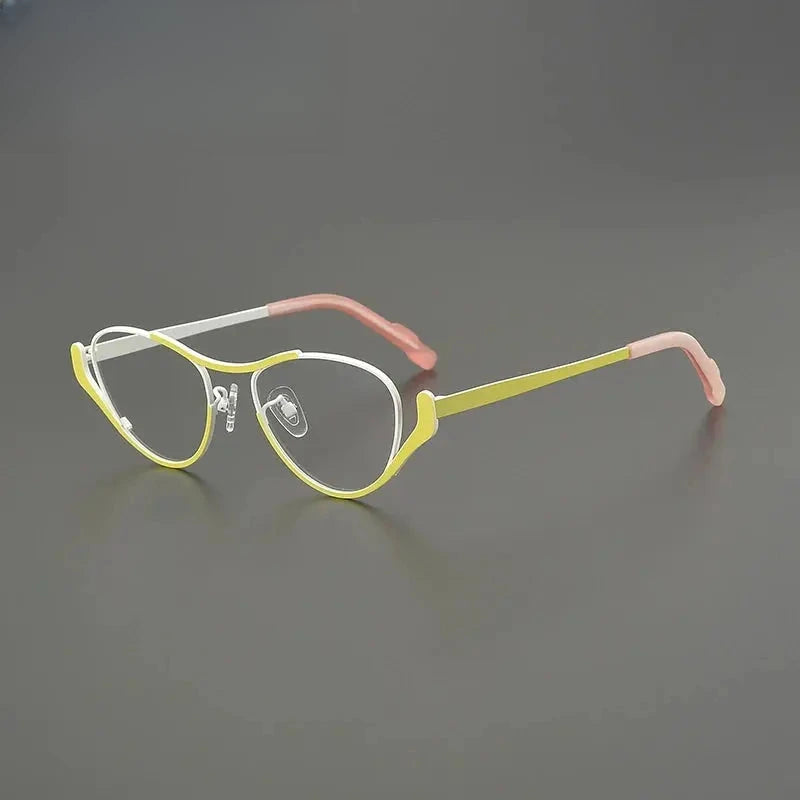 Women's Oval Full Rim Titanium Prescription Glasses G85863 — view 6 | Rx Spectacle