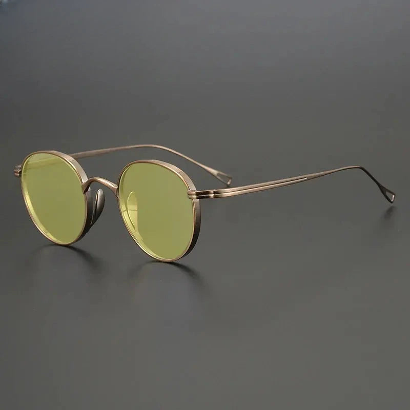Unisex Oval Full Rim Titanium Prescription Glasses 131524 — view 19 | Rx Spectacle
