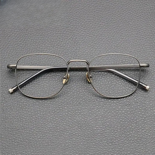 Unisex Square Full Rim Titanium Prescription Glasses Gxyj840 — view 1 | Rx Spectacle