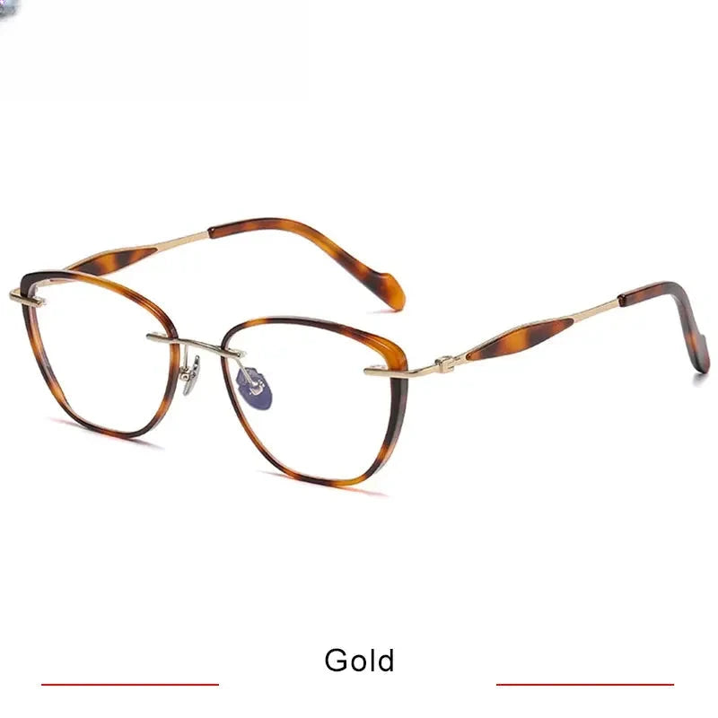 Unisex Polygon Full Rim Titanium Prescription Glasses 316077 — view 5 | Rx Spectacle