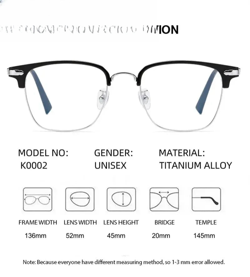 Women's Square Full Rim TR90 Prescription Glasses 690002 — view 2 | Rx Spectacle