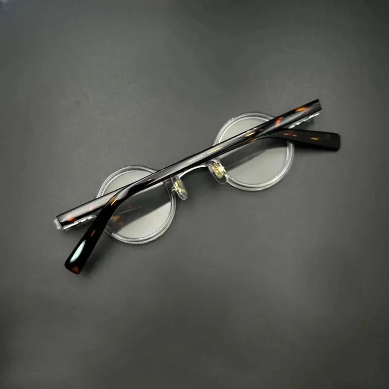 Unisex Round Full Rim Acetate Prescription Glasses 3840 — view 4 | Rx Spectacle