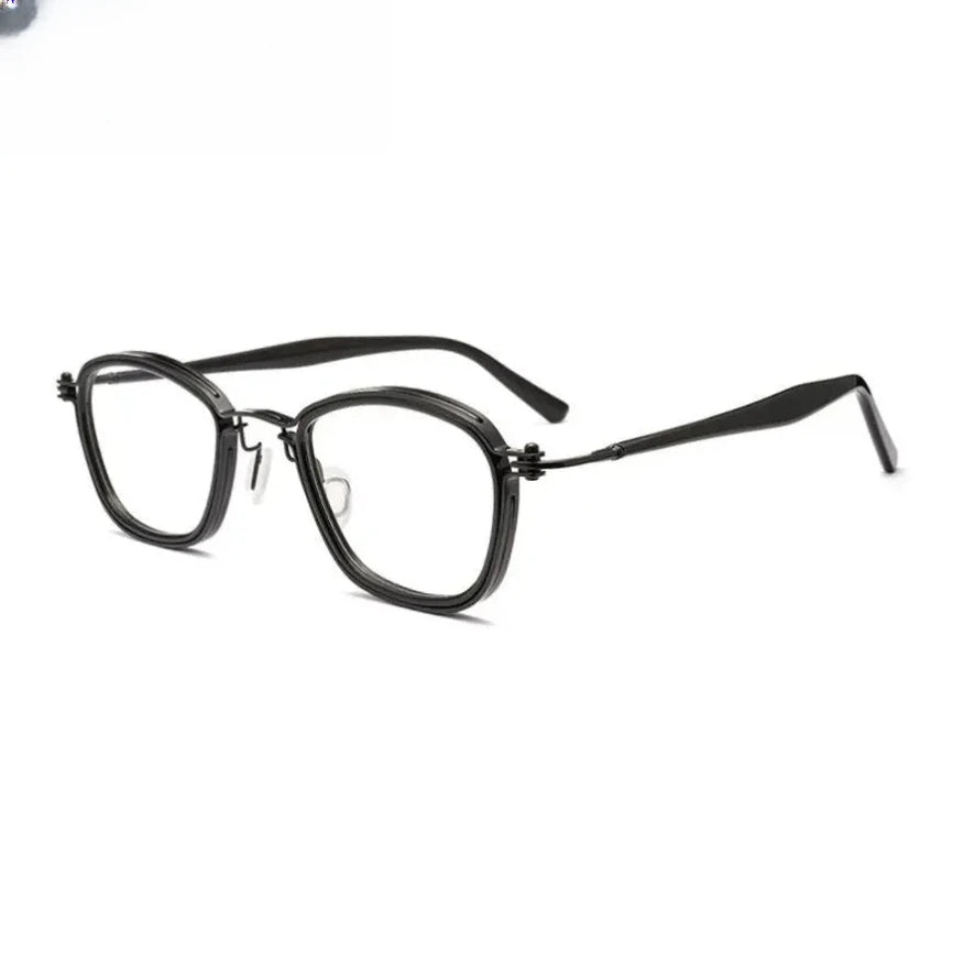Unisex Square Full Rim Titanium Prescription Glasses 795861 — view 3 | Rx Spectacle