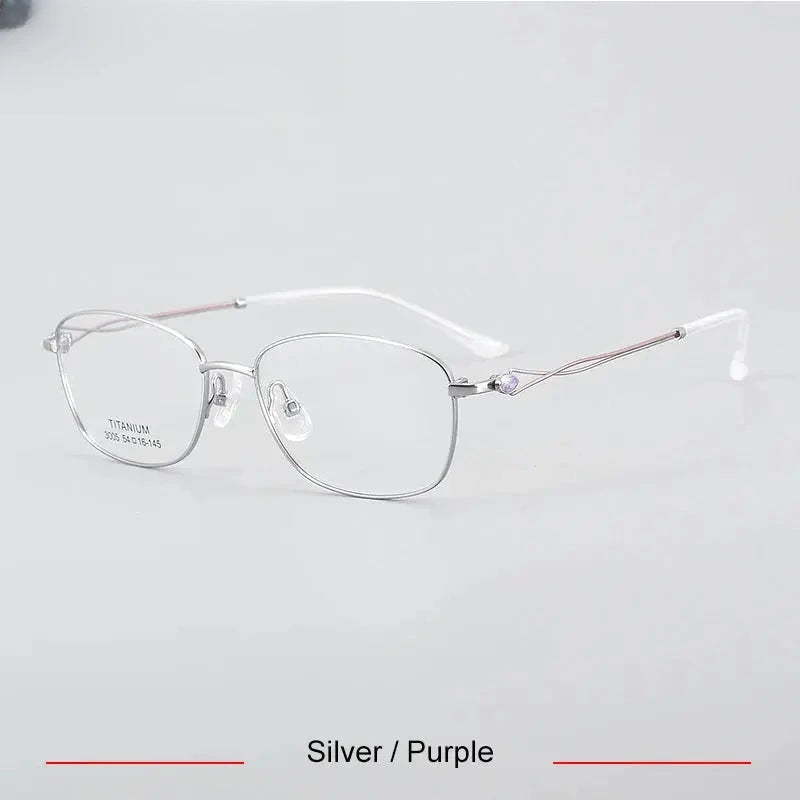 Unisex Oval Full Rim Titanium Prescription Glasses 33005 — view 3 | Rx Spectacle