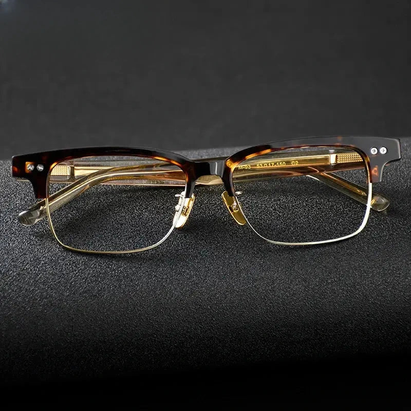 Women's Square Full Rim Titanium Prescription Glasses 369493 — view 1 | Rx Spectacle