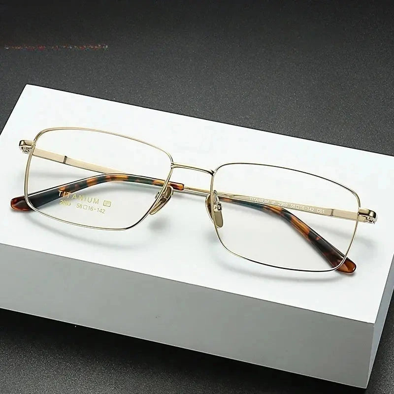 Men's Polygon Full Rim Titanium Prescription Glasses 962969 — view 1 | Rx Spectacle