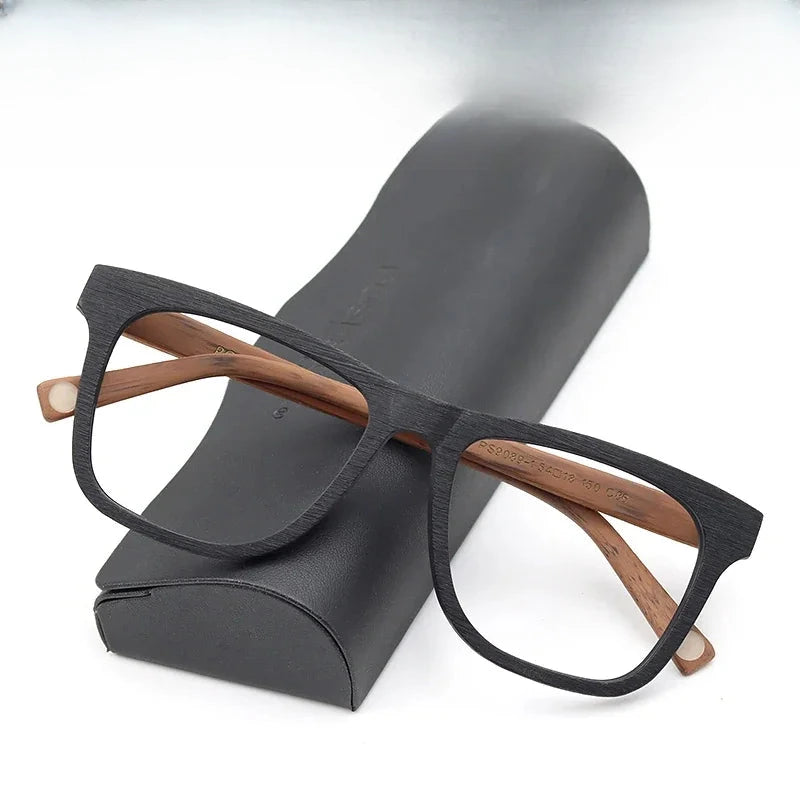 Men's Square Full Rim Acetate Prescription Glasses 908900 — view 1 | Rx Spectacle