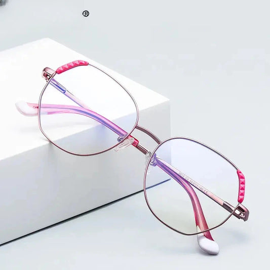 Unisex Polygon Full Rim Alloy Reading Glasses 3015 — view 1 | Rx Spectacle
