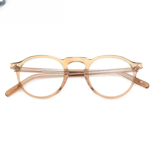Women's Round Full Rim Acetate Prescription Glasses 667924 — view 1 | Rx Spectacle