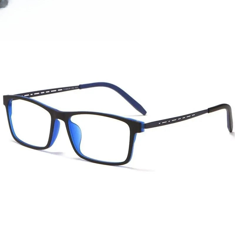 Unisex Square Full Rim Titanium Prescription Glasses 8822T — view 1 | Rx Spectacle