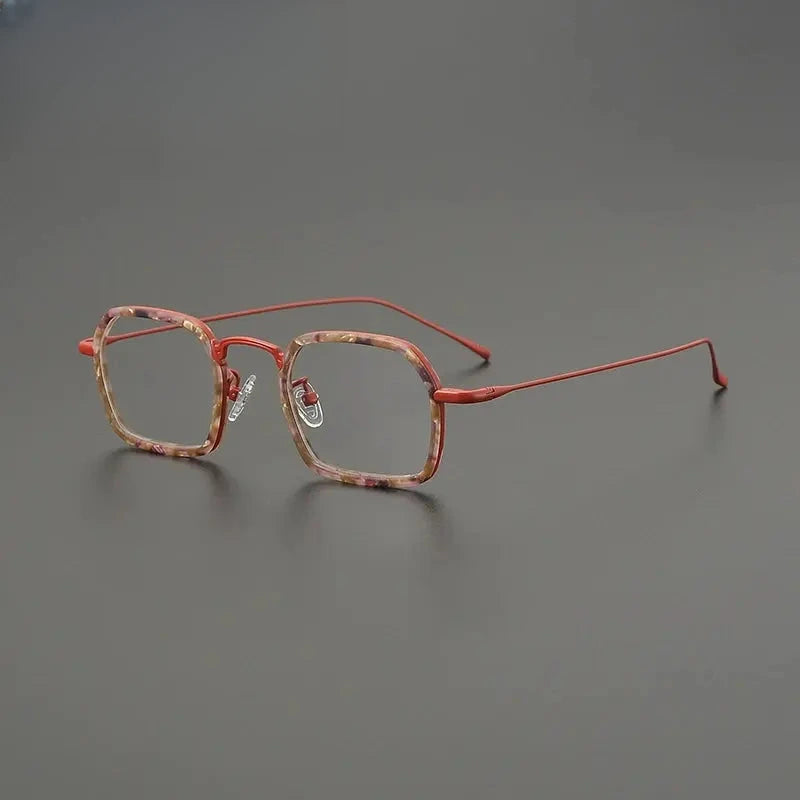 Women's Square Full Rim Titanium Prescription Glasses G85894 — view 6 | Rx Spectacle