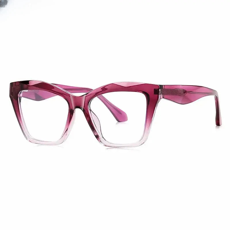 Women's Cat Eye Full Rim TR90 Prescription Glasses 881081 — view 8 | Rx Spectacle
