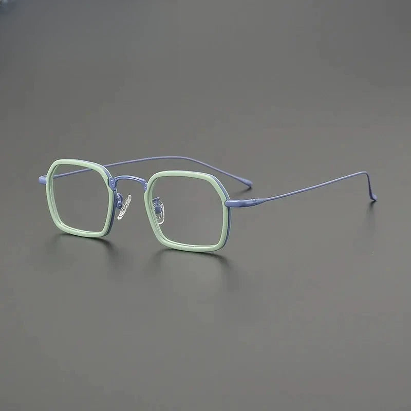 Women's Square Full Rim Titanium Prescription Glasses G85894 — view 1 | Rx Spectacle