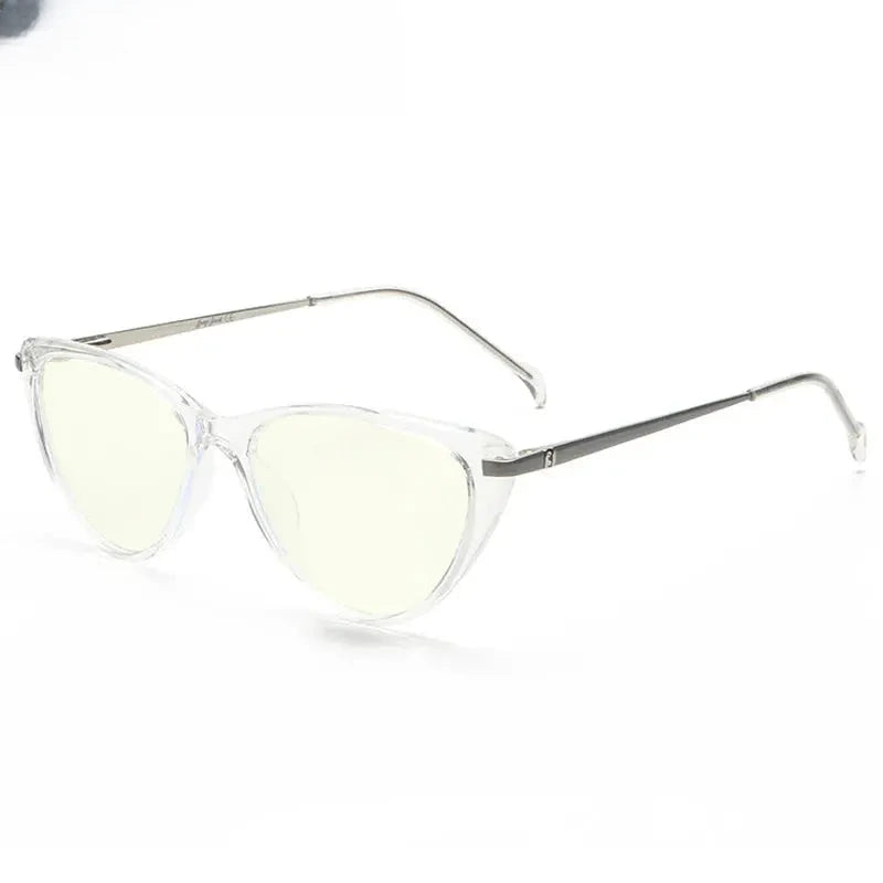 Women's Cat Eye Full Rim Titanium Prescription Glasses 72003 — view 8 | Rx Spectacle