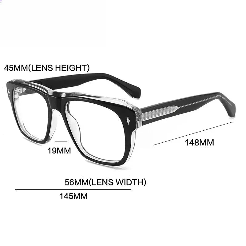 Men's Full Rim Acetate Oversized Prescription Glasses Gxyj1471 — view 3 | Rx Spectacle