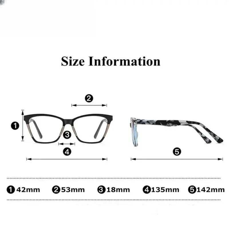 Women's Cat Eye Full Rim Titanium Prescription Glasses 887222 — view 2 | Rx Spectacle