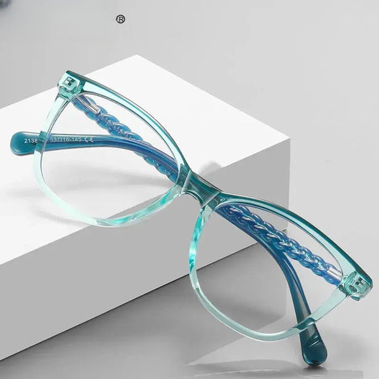 Women's Square Full Rim TR90 Reading Glasses 2138 — view 1 | Rx Spectacle
